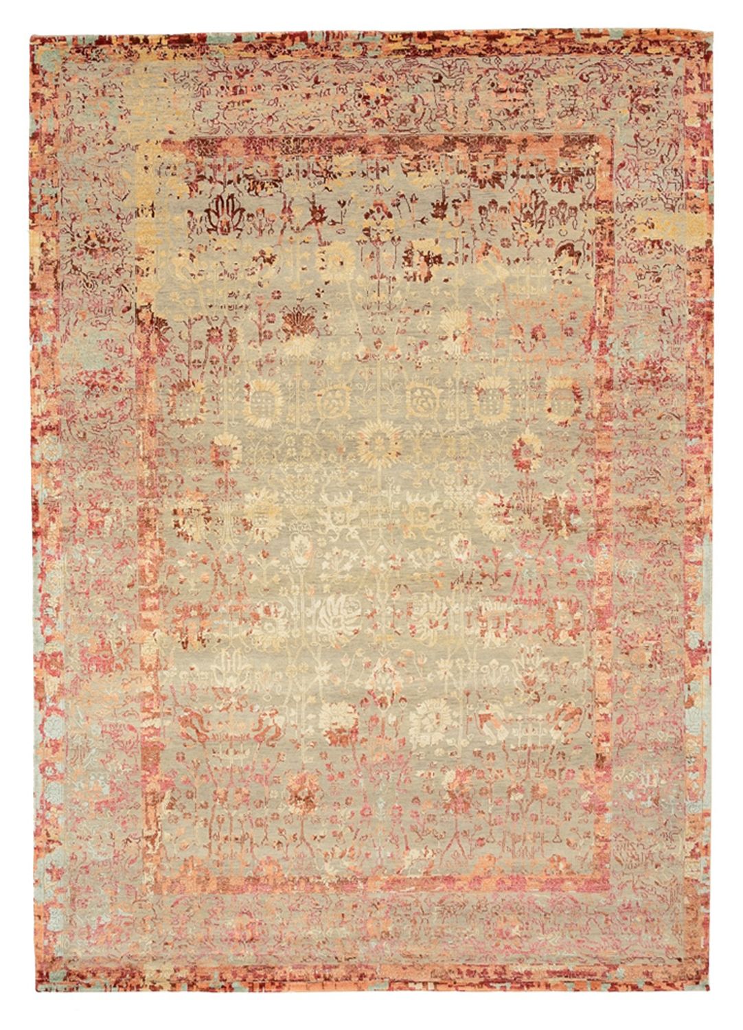 Designer Teppich - 344 x 243 cm - terrakotta