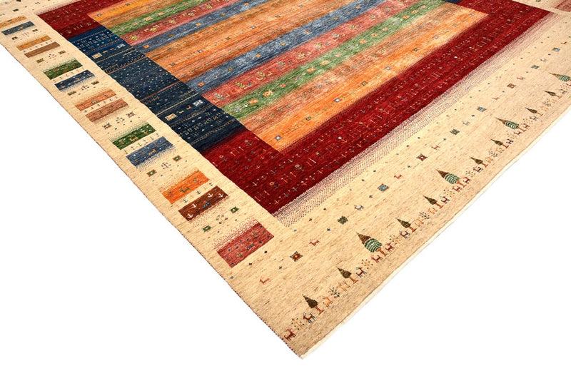 Tapis Gabbeh - Loribaft Indus - 300 x 251 cm - multicolore