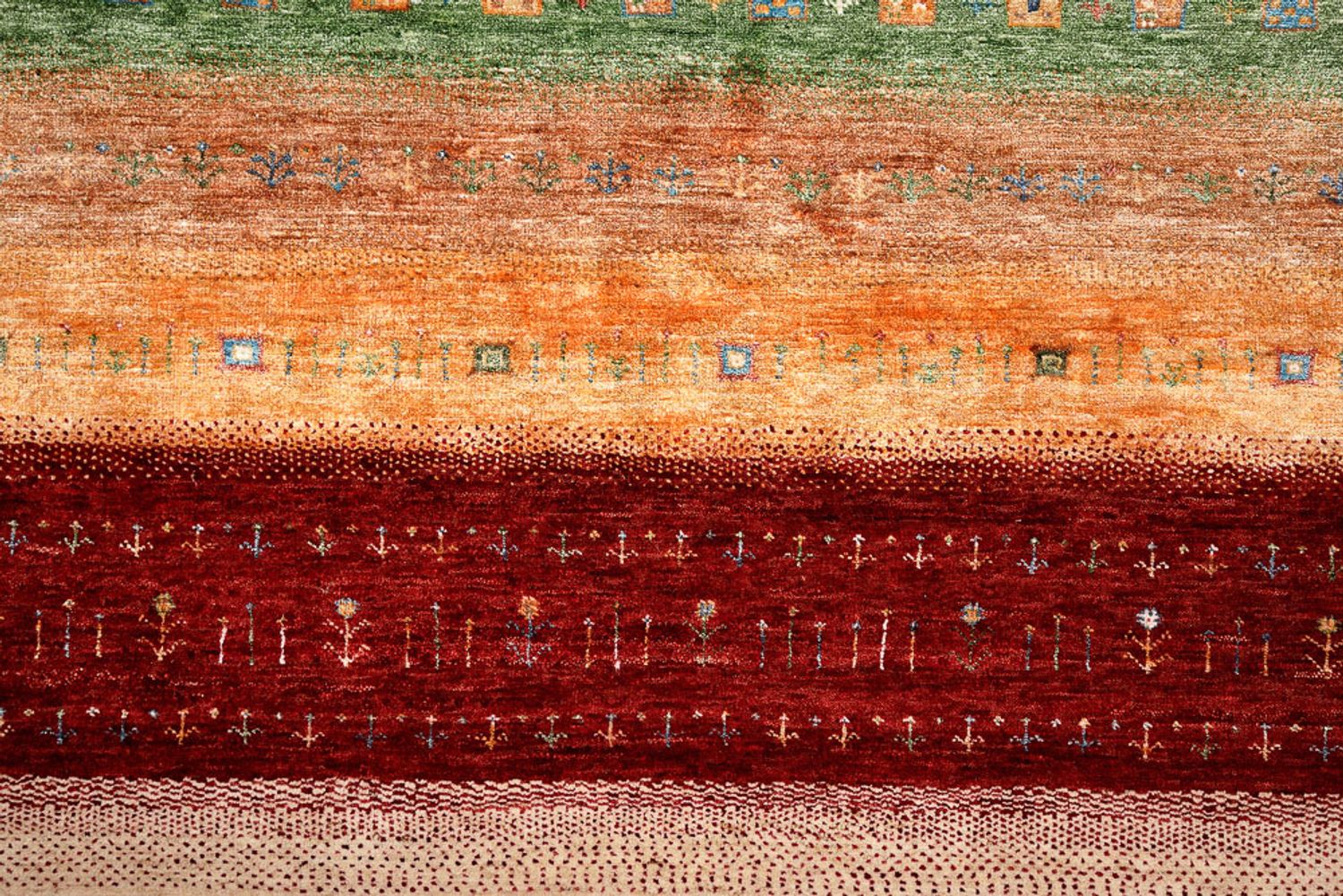 Tapis Gabbeh - Loribaft Indus - 300 x 251 cm - multicolore