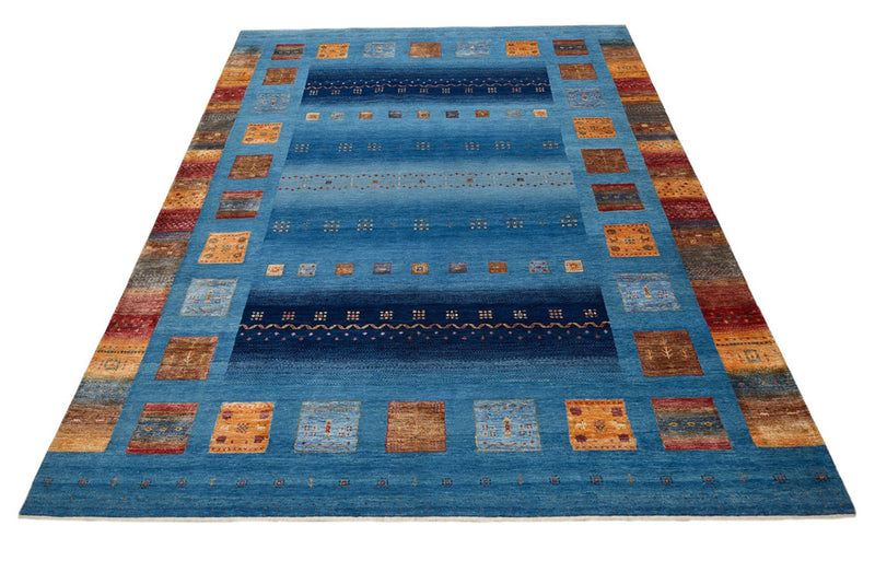 Tapis Gabbeh - Loribaft Indus - 338 x 249 cm - bleu