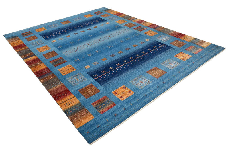 Tapis Gabbeh - Loribaft Indus - 338 x 249 cm - bleu