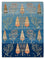 Tapis Gabbeh - Loribaft Indus - 206 x 155 cm - bleu