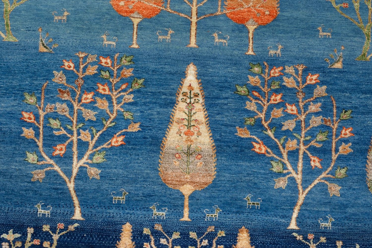 Tapis Gabbeh - Loribaft Indus - 206 x 155 cm - bleu