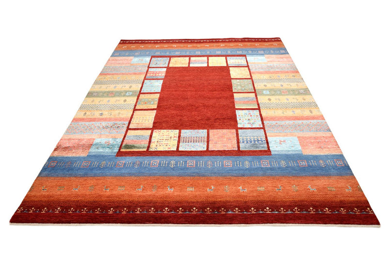 Tapis Gabbeh - Loribaft Indus - 249 x 206 cm - rouge