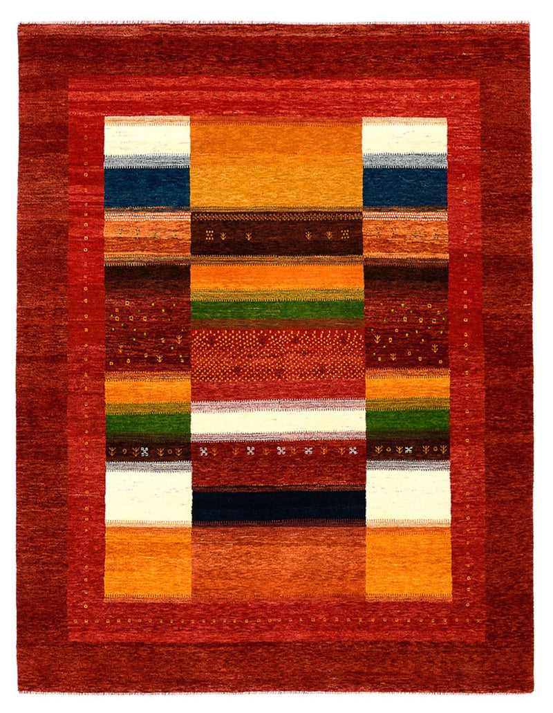 Tapis Gabbeh - Loribaft Indus - 259 x 203 cm - rouge