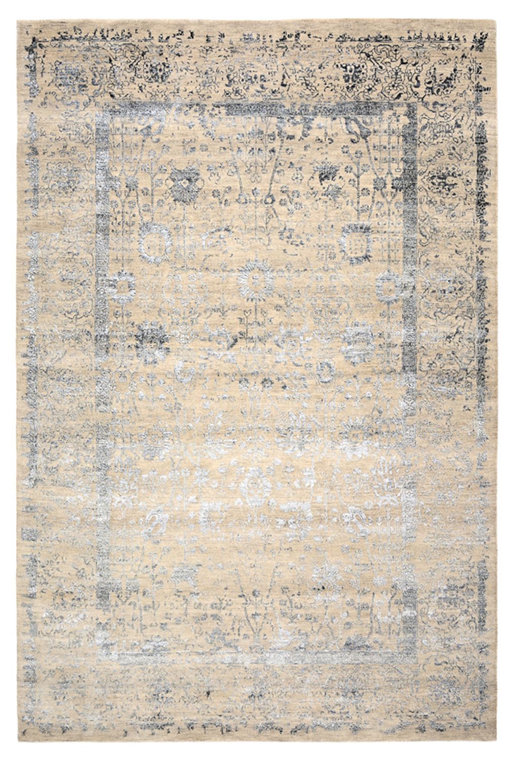 Designer Teppich - 302 x 201 cm - dunkelbeige