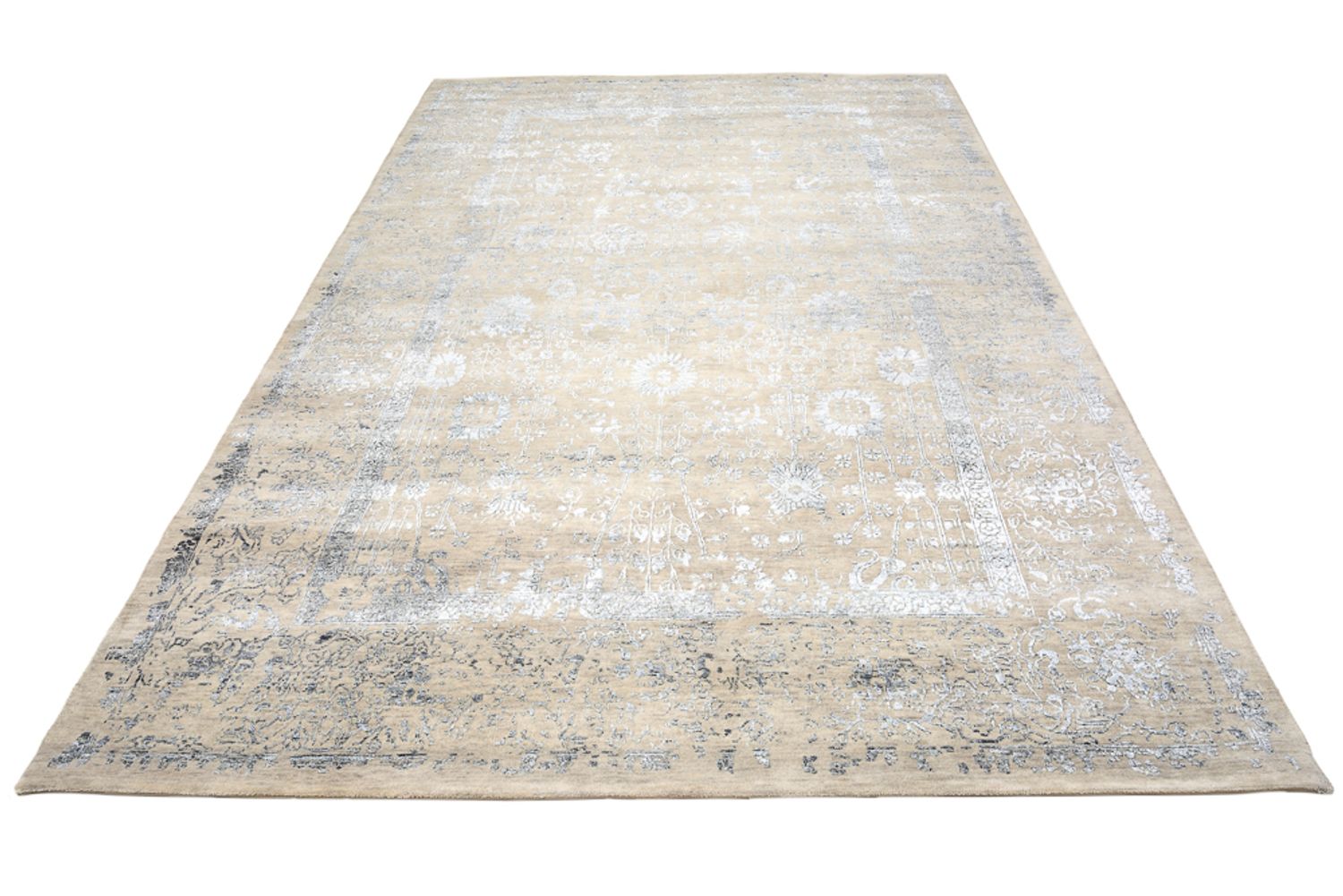 Designer Teppich - 302 x 201 cm - dunkelbeige