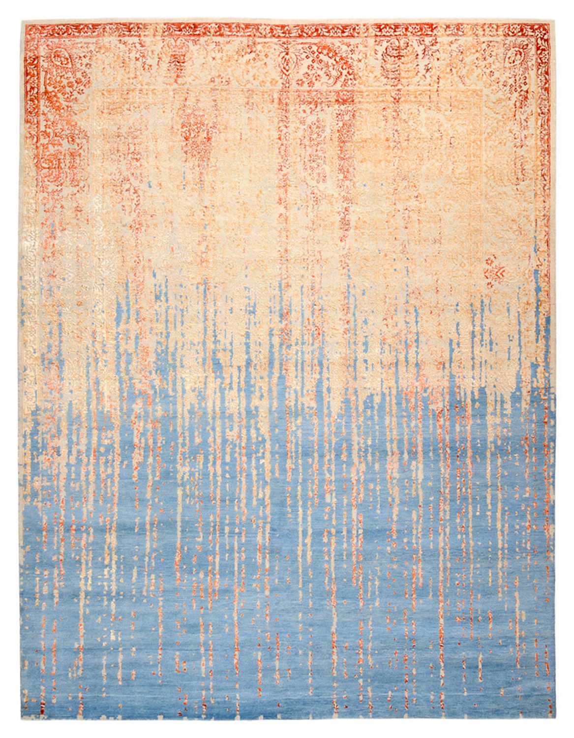 Designer Teppich - 337 x 255 cm - mehrfarbig
