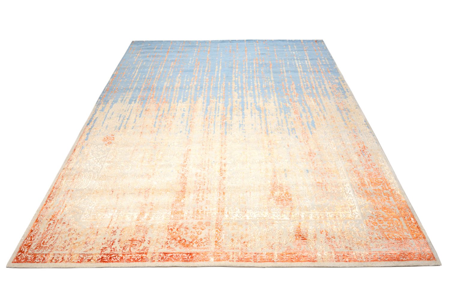 Designer Teppich - 337 x 255 cm - mehrfarbig