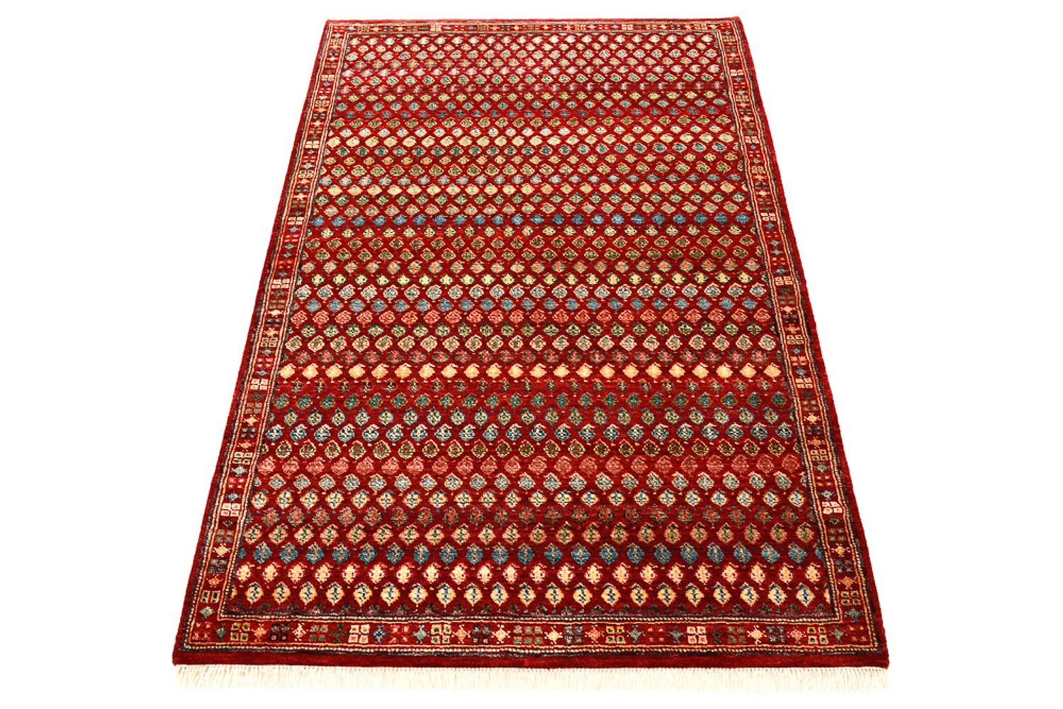 Designer Teppich - 155 x 97 cm - bordeauxrot