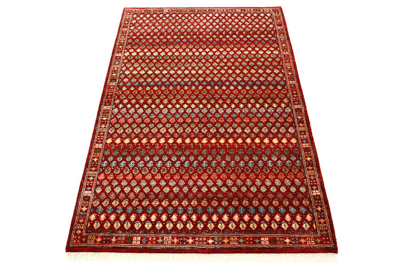 Designer Teppich - 155 x 97 cm - bordeauxrot