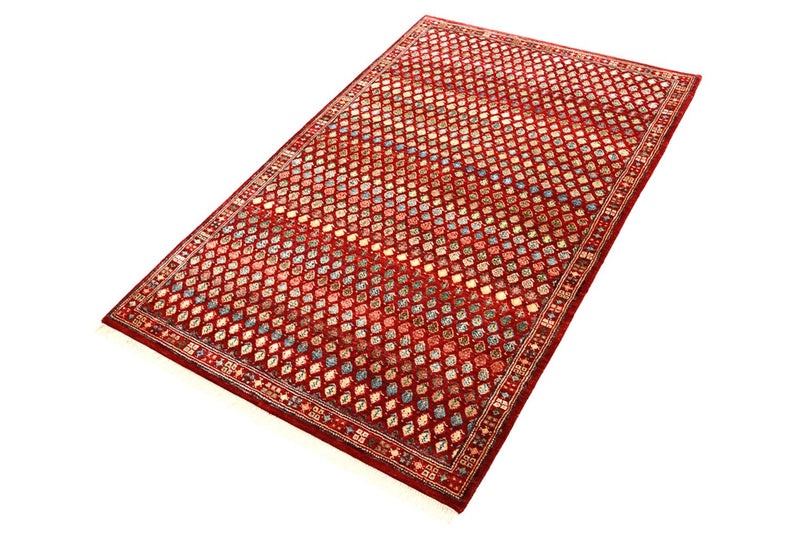 Designer Teppich - 155 x 97 cm - bordeauxrot