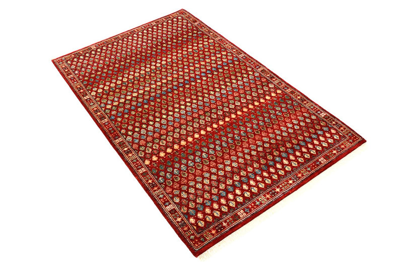 Designer Teppich - 155 x 97 cm - bordeauxrot