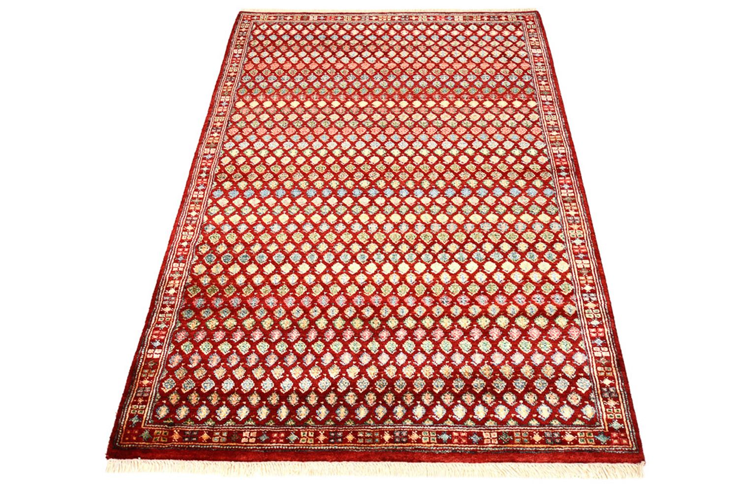 Designer Teppich - 155 x 97 cm - bordeauxrot