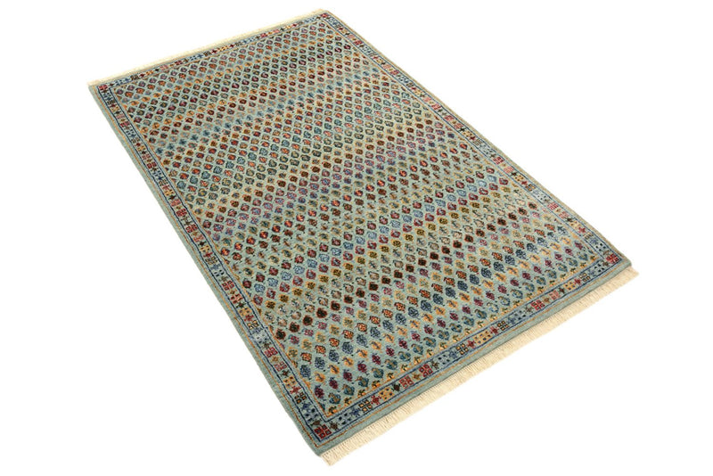 Designer Teppich - 153 x 95 cm - hellblau