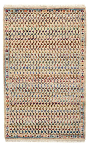 Designer Teppich - 153 x 96 cm - hellbeige