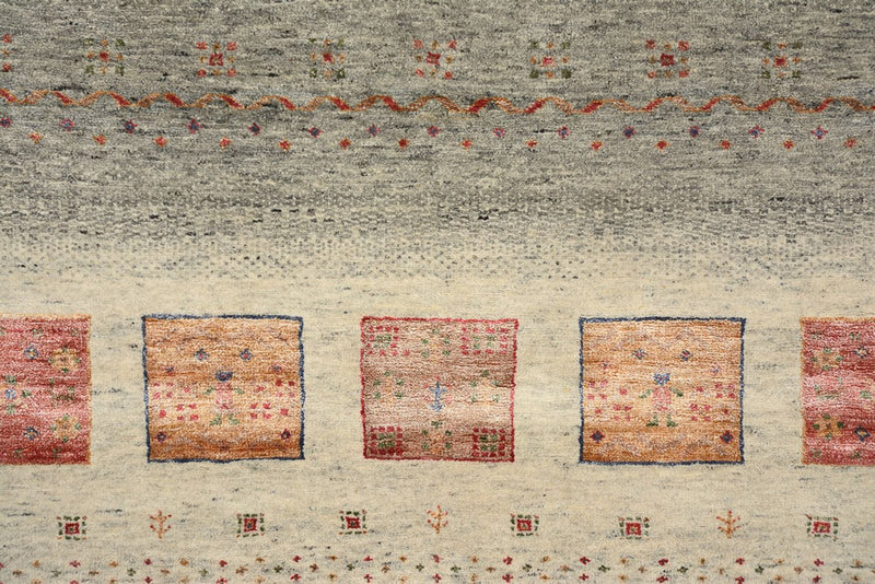 Tapis Gabbeh - Loribaft Indus - 207 x 158 cm - beige foncé