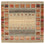 Gabbeh Teppich - Loribaft Indus quadratisch  - 156 x 152 cm - dunkelbeige