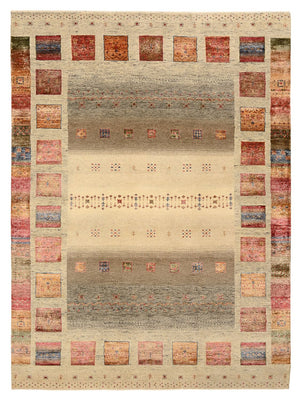 Tapis Gabbeh - Loribaft Indus - 205 x 157 cm - beige foncé