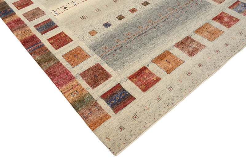 Tapis Gabbeh - Loribaft Indus - 301 x 207 cm - beige foncé