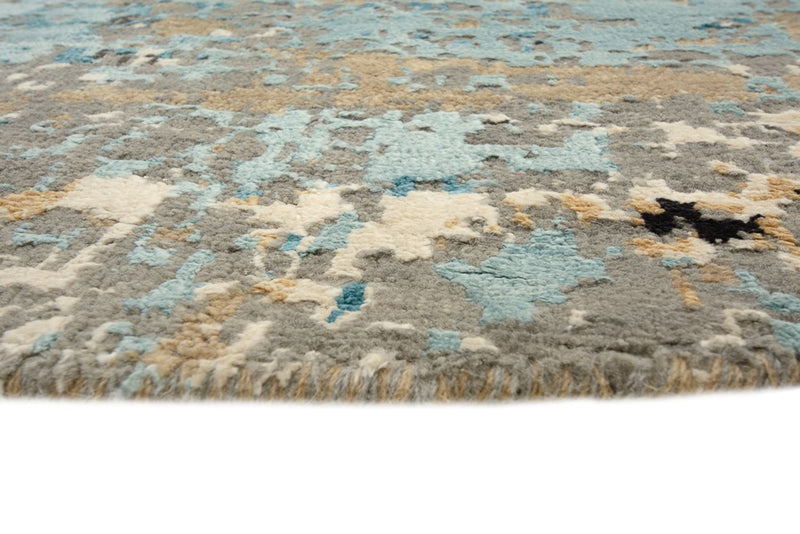 Designer Teppich rund  - 179 x 176 cm - mehrfarbig