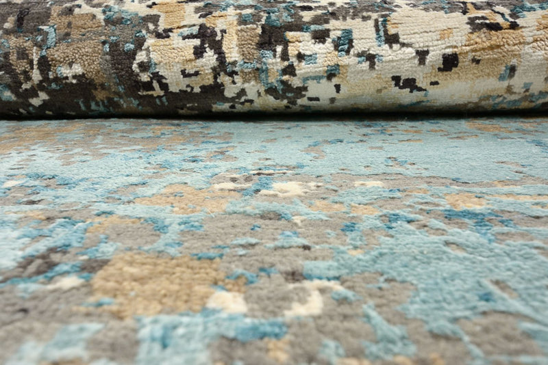 Designer Teppich rund  - 179 x 176 cm - mehrfarbig