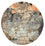 Designer Teppich rund  - 243 x 241 cm - mehrfarbig