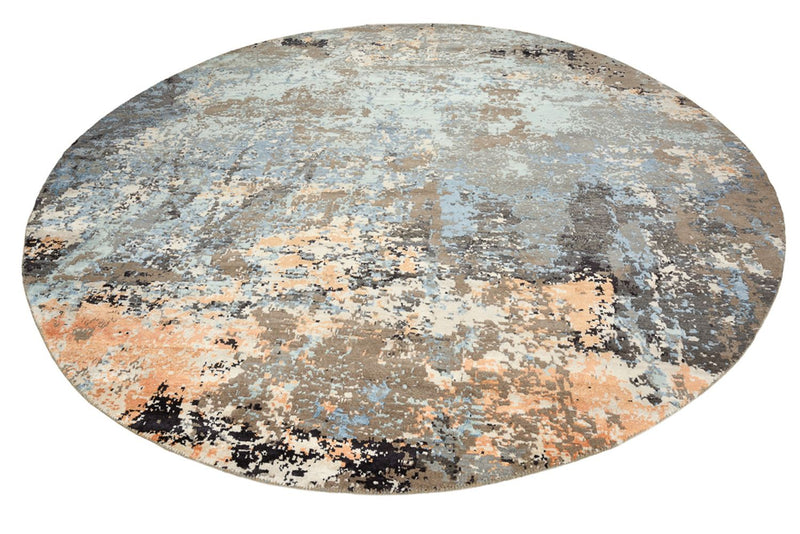 Designer Teppich rund  - 243 x 241 cm - mehrfarbig