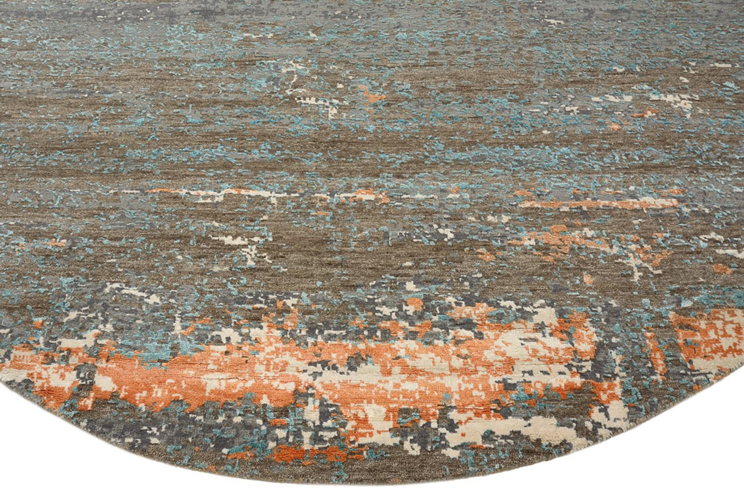 Designer Teppich - 242 x 240 cm - mehrfarbig