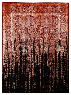 Designer Teppich - 338 x 251 cm - mehrfarbig