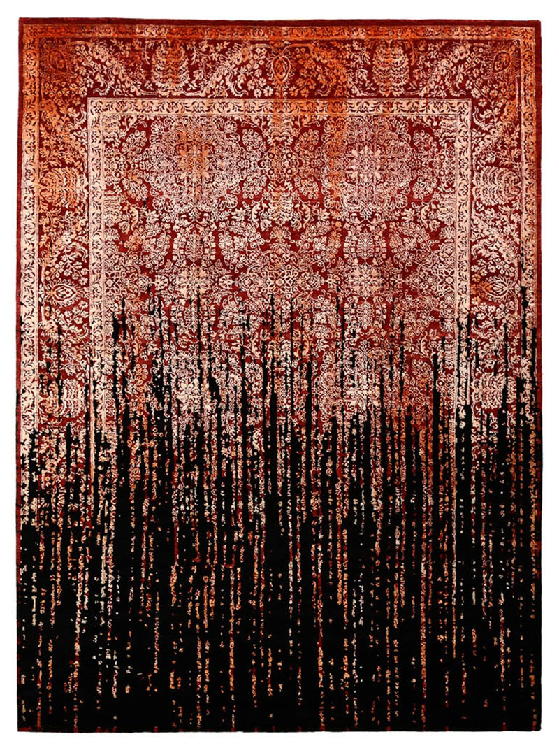 Designer Teppich - 338 x 251 cm - mehrfarbig
