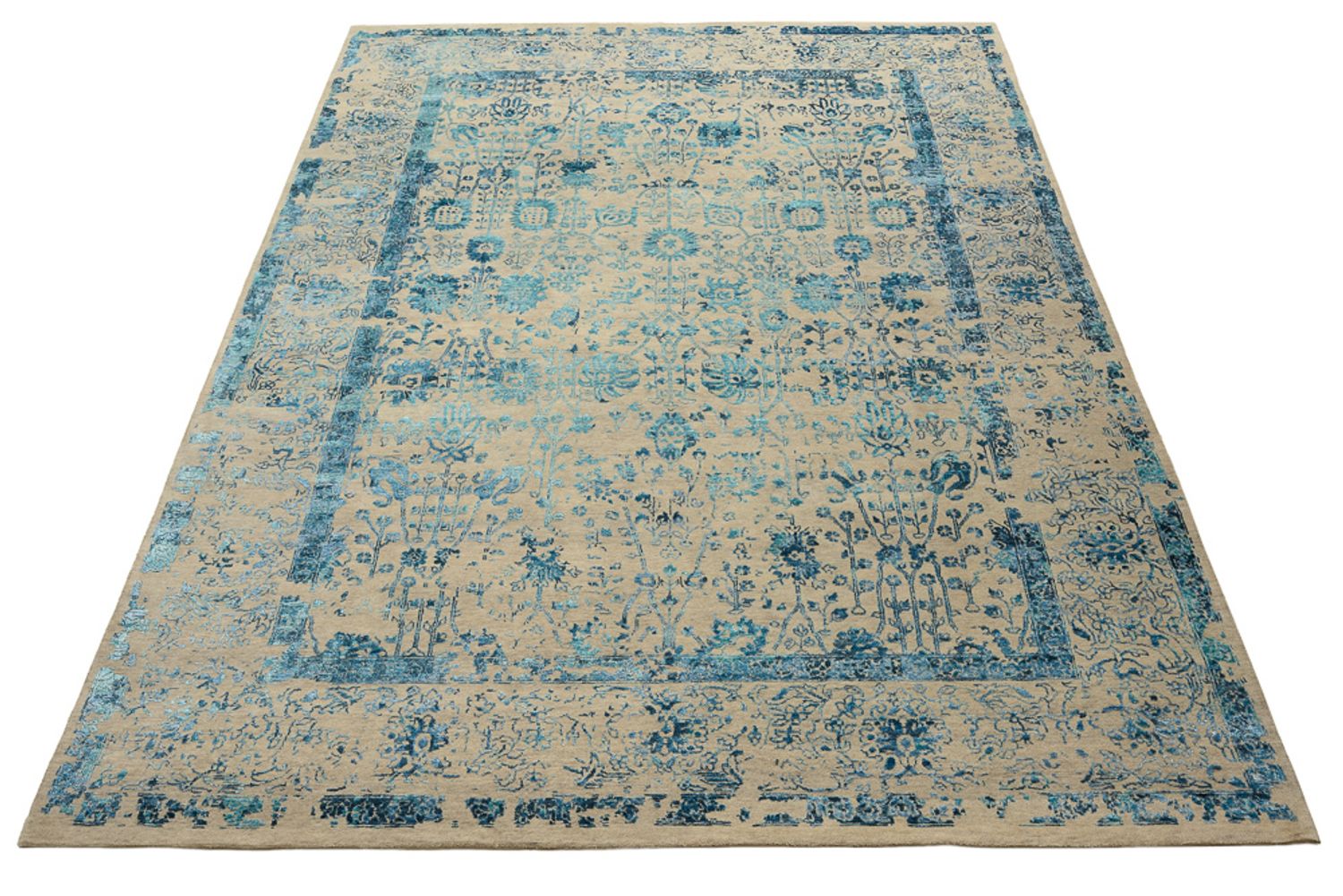 Designer Teppich - 339 x 246 cm - hellbeige