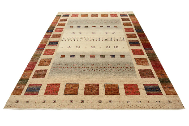 Tapis Gabbeh - Loribaft Indus - 302 x 206 cm - multicolore