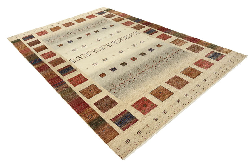Tapis Gabbeh - Loribaft Indus - 302 x 206 cm - multicolore