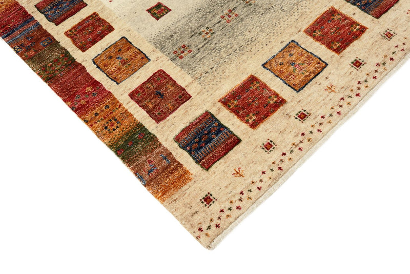 Tapis de couloir Tapis Gabbeh - Loribaft Indus - 298 x 84 cm - multicolore
