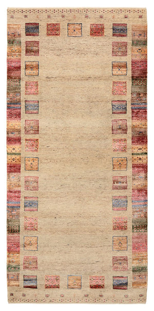 Tapis de couloir Tapis Gabbeh - Loribaft Indus - 204 x 95 cm - multicolore