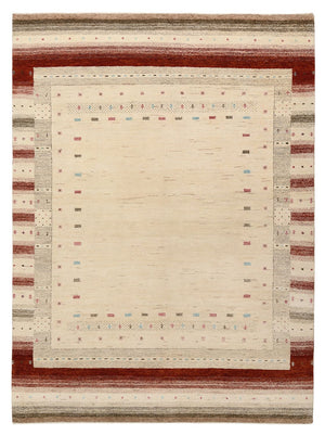 Tapis Gabbeh - Loribaft Indus - 205 x 152 cm - beige clair