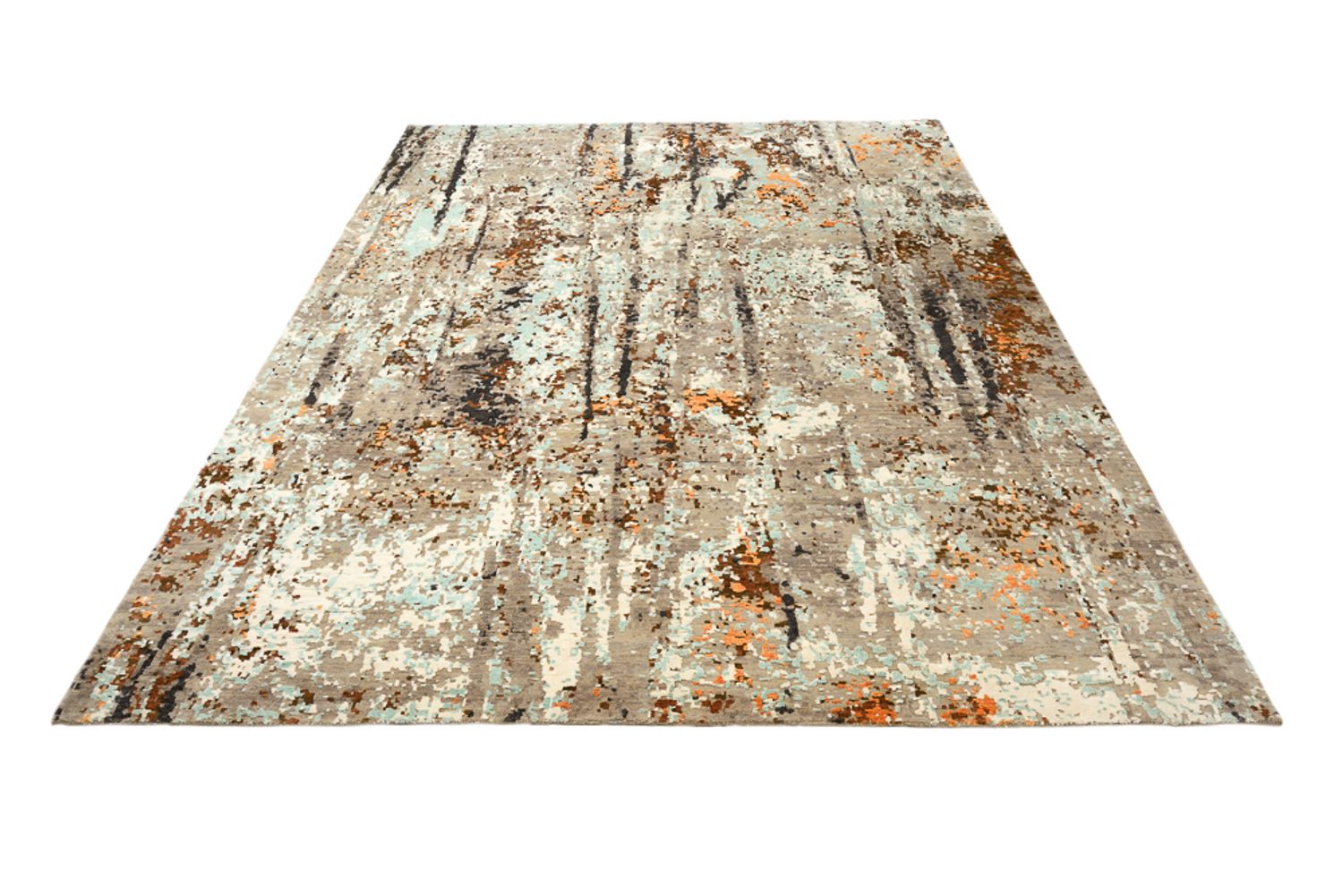 Designer Teppich - 361 x 277 cm - mehrfarbig