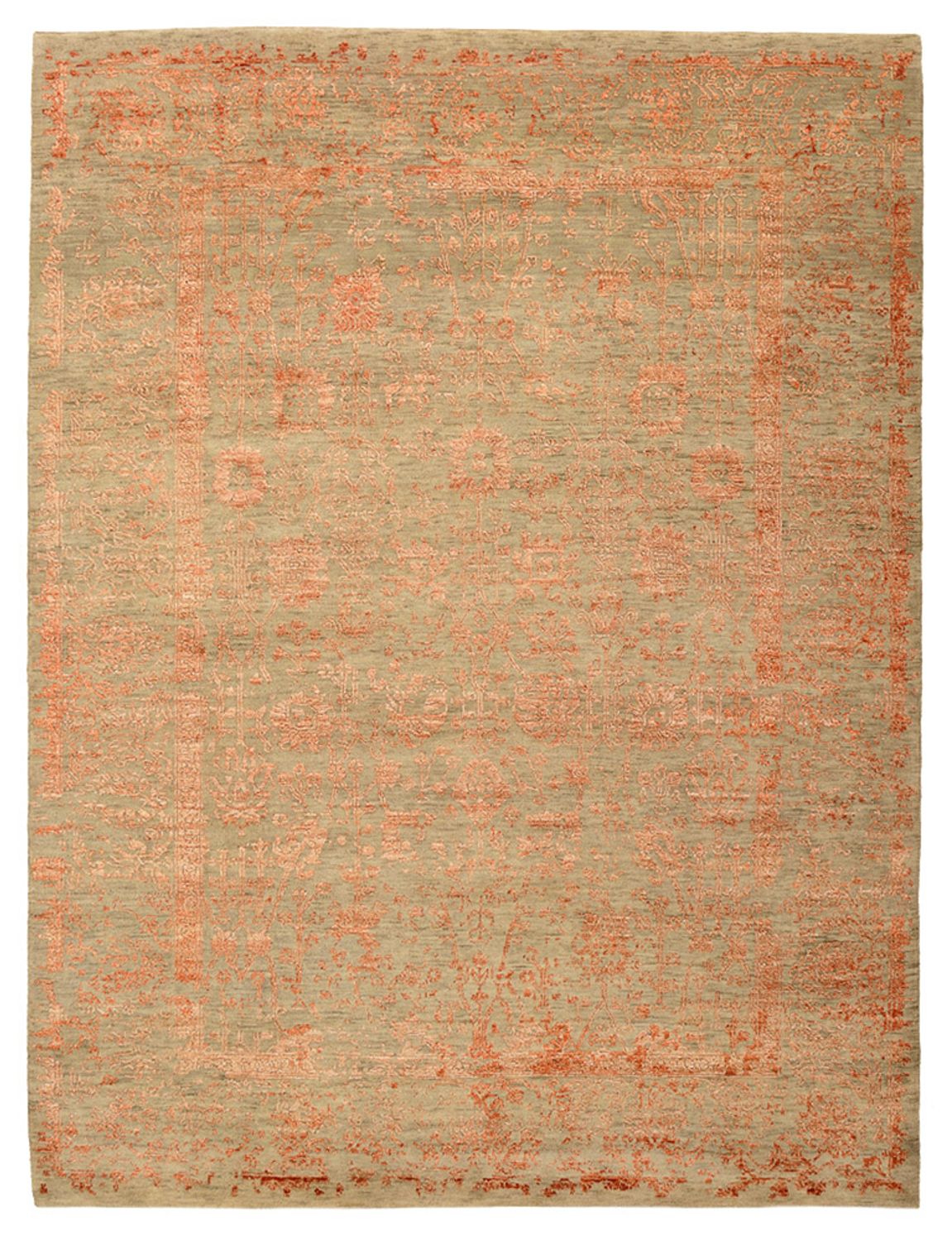 Designer Teppich - 231 x 175 cm - rost