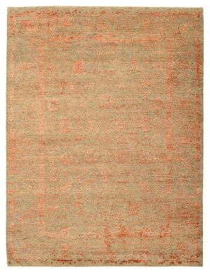 Designer Teppich - 231 x 175 cm - rost