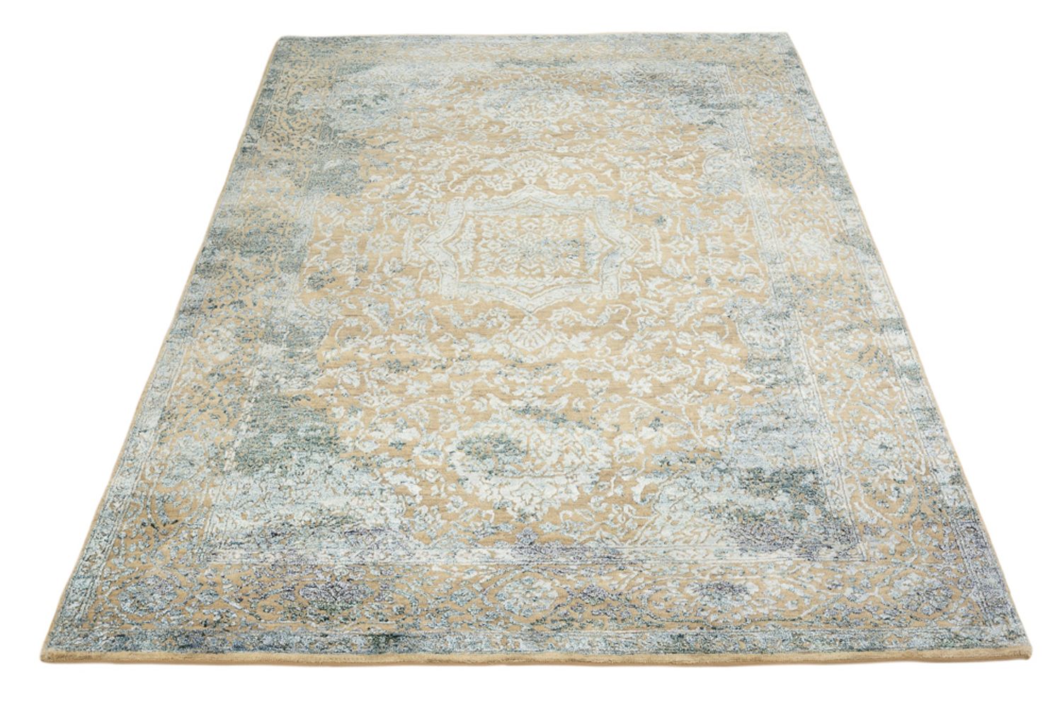Tapis design - 197 x 145 cm - caramel