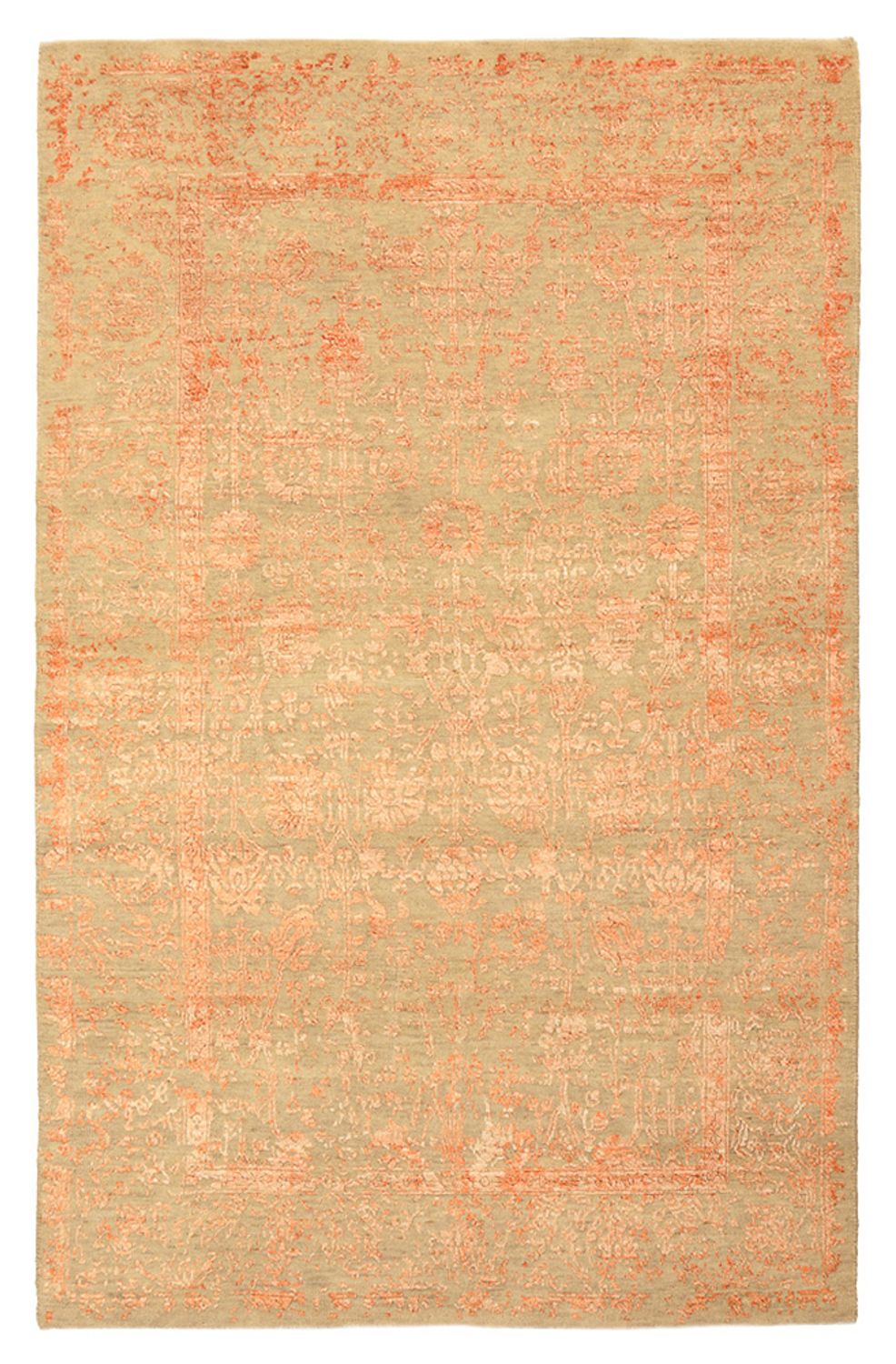 Tapis design - 184 x 121 cm - rouille