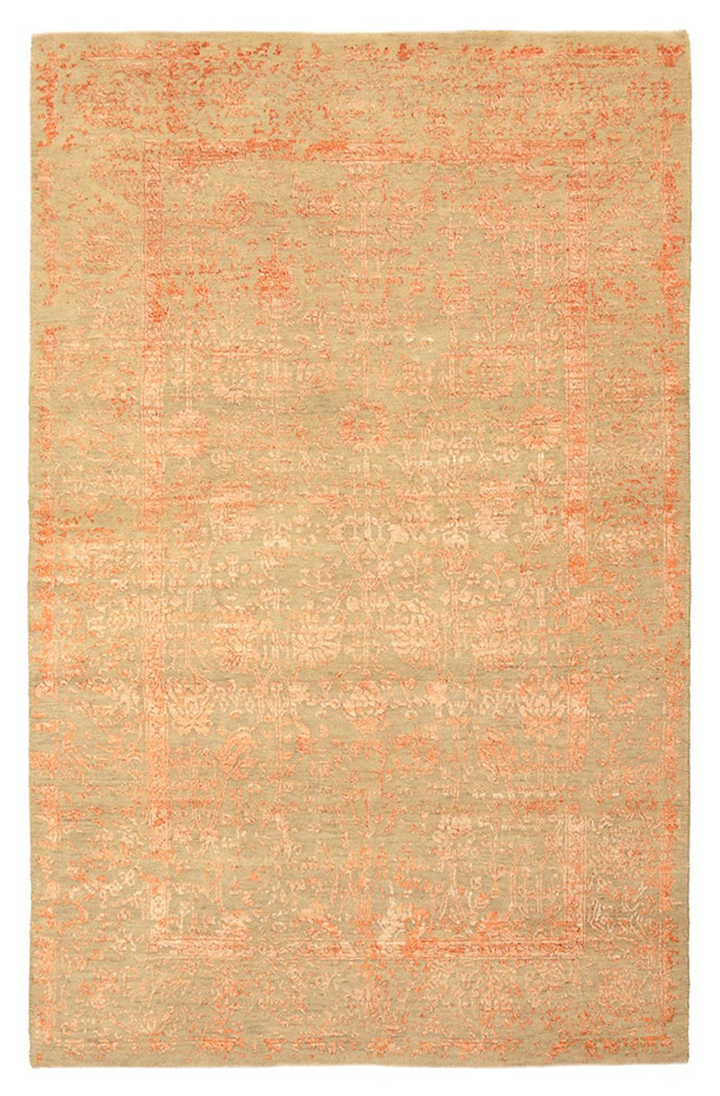 Tapis design - 184 x 121 cm - rouille