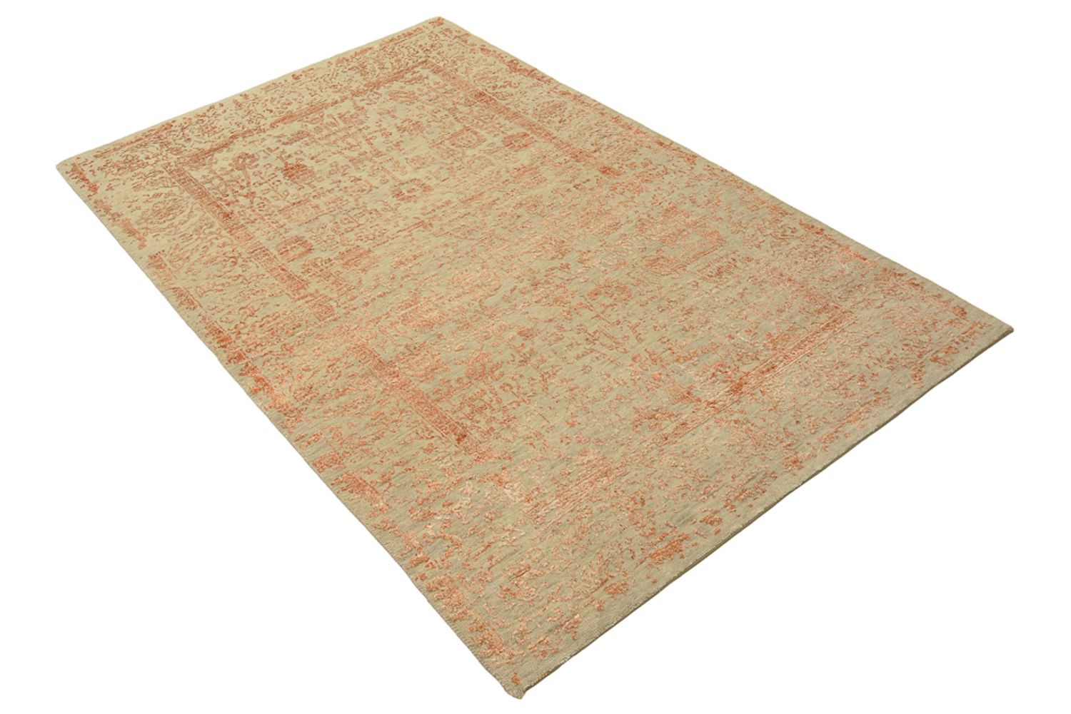 Tapis design - 184 x 121 cm - rouille