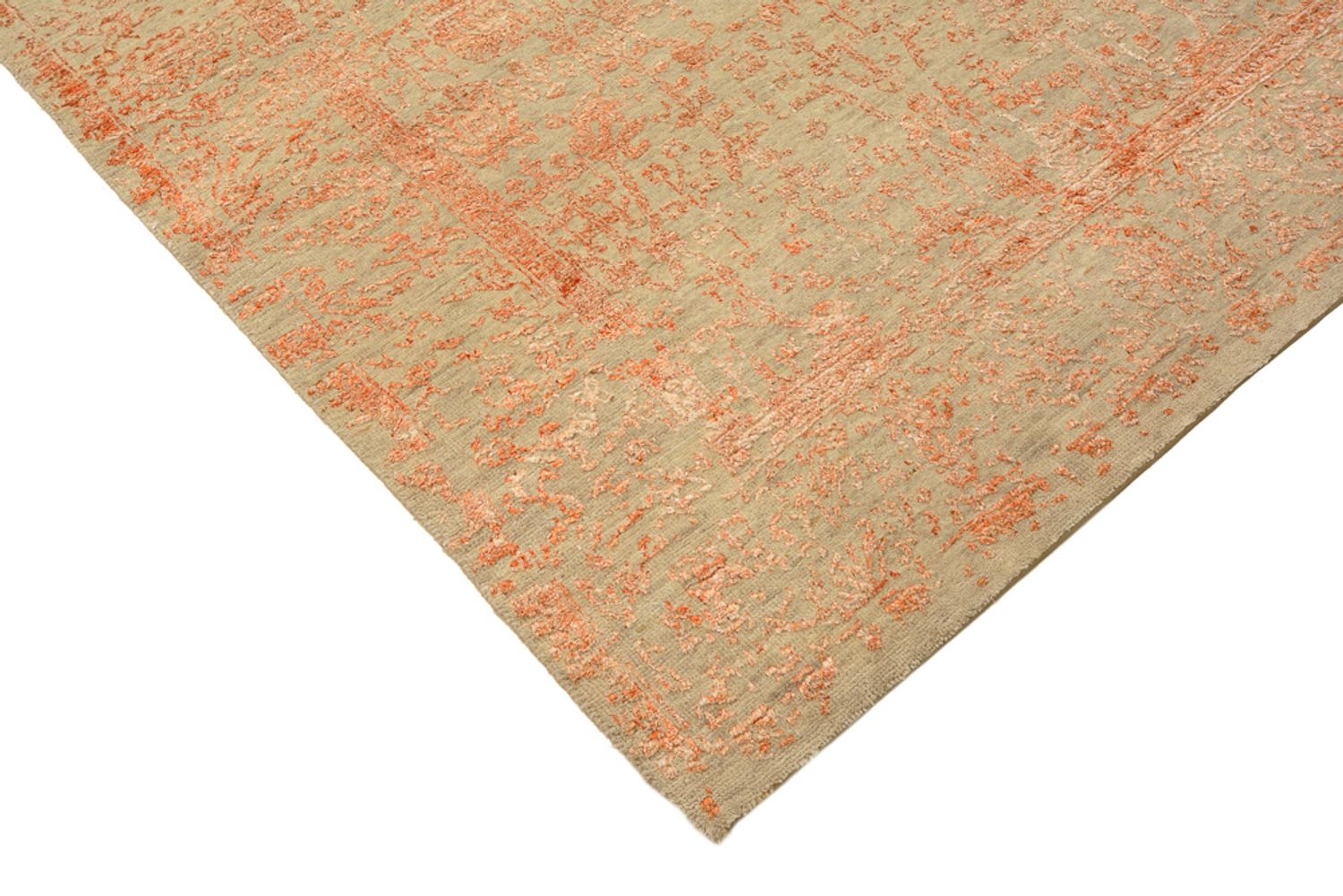 Tapis design - 184 x 121 cm - rouille