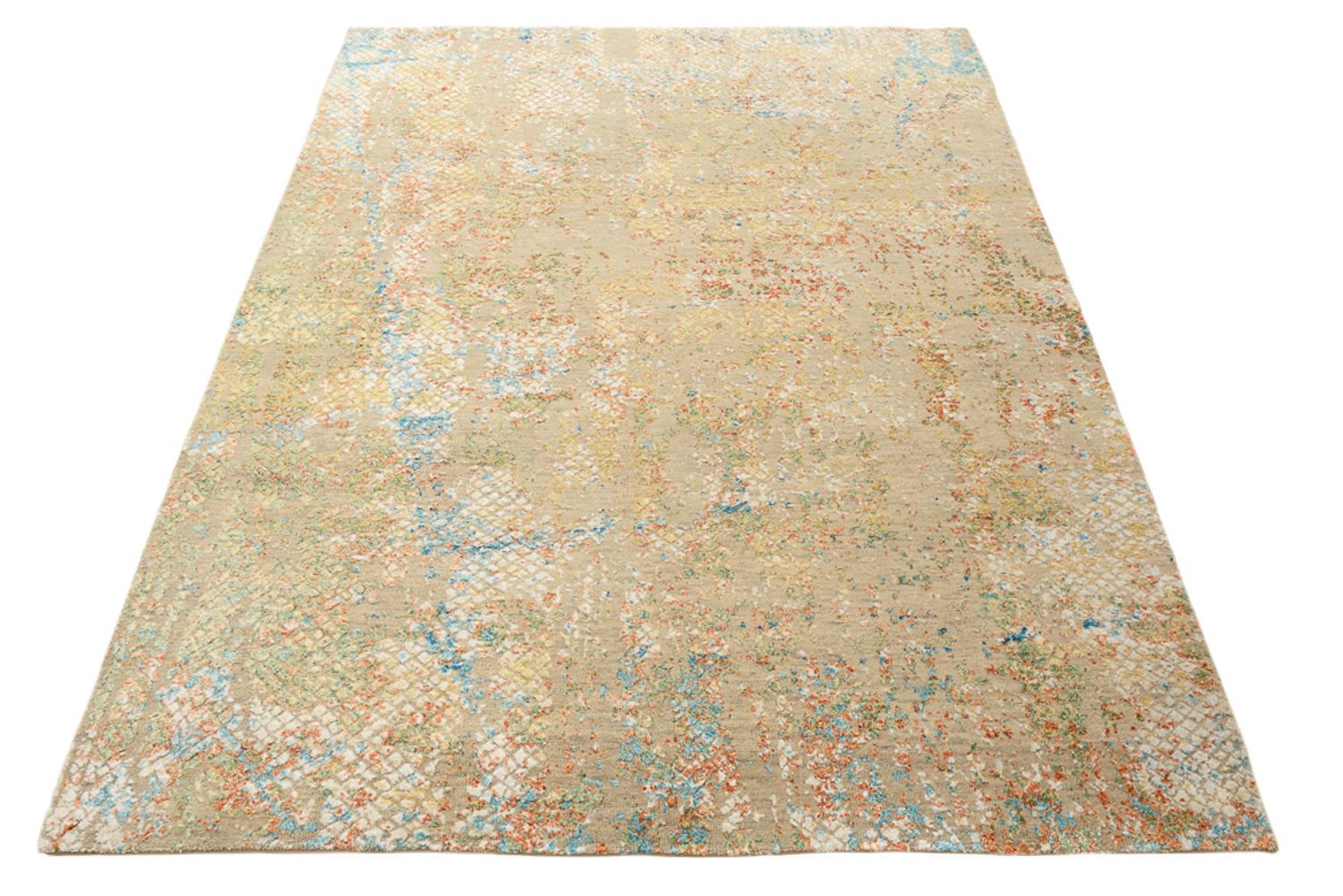 Designer Teppich - 203 x 146 cm - camel