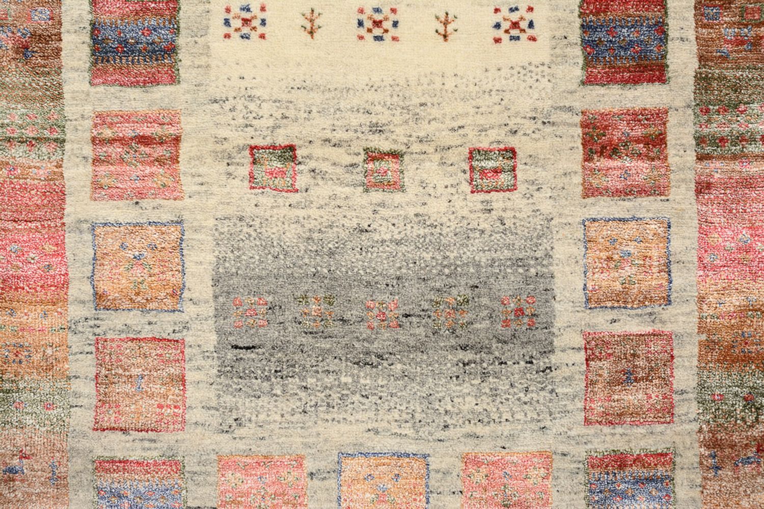 Tapis Gabbeh - Loribaft Indus - 142 x 76 cm - multicolore