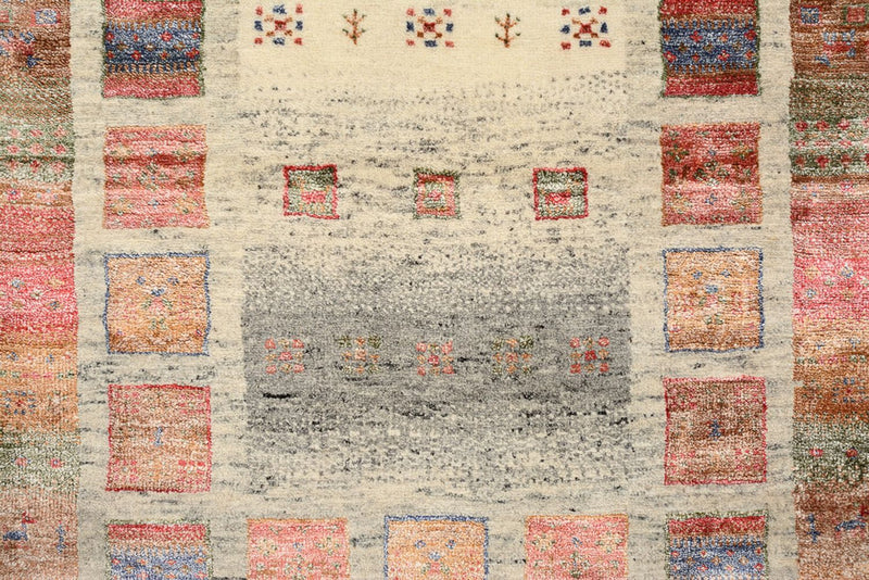 Tapis Gabbeh - Loribaft Indus - 142 x 76 cm - multicolore