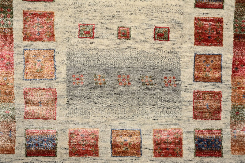 Tapis Gabbeh - Loribaft Indus - 141 x 76 cm - multicolore