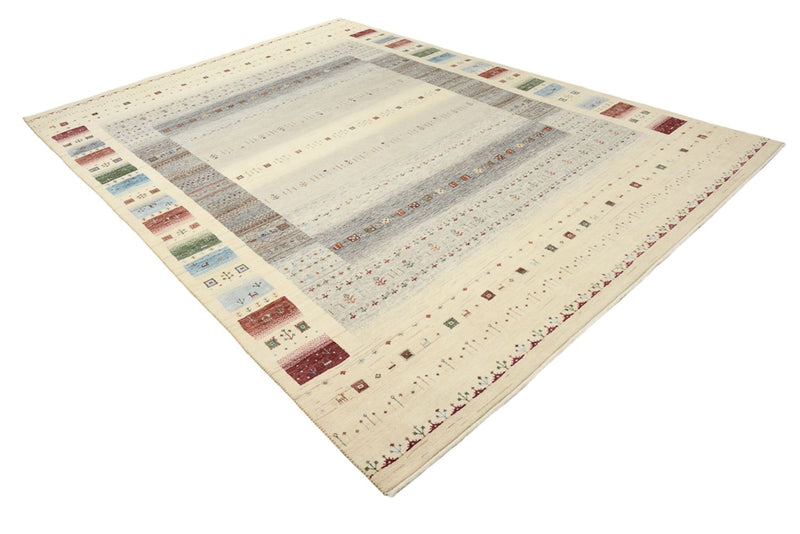 Tapis Gabbeh - Loribaft Indus - 351 x 248 cm - beige clair